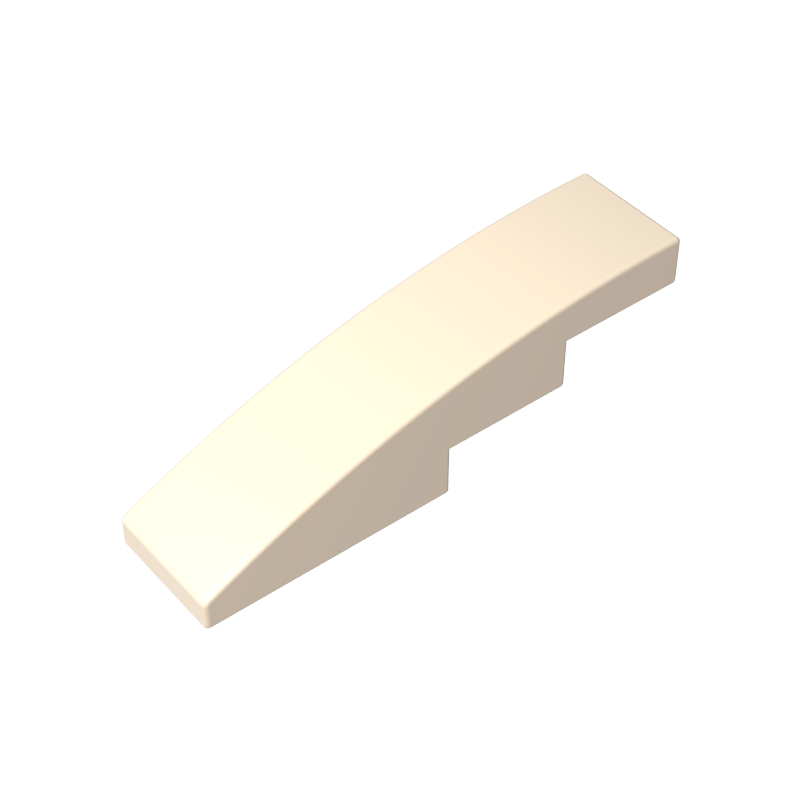 Pendiente curva 4 x 1 sin montantes [Soporte para montantes con crestas asimétricas]-MyGobricksEs