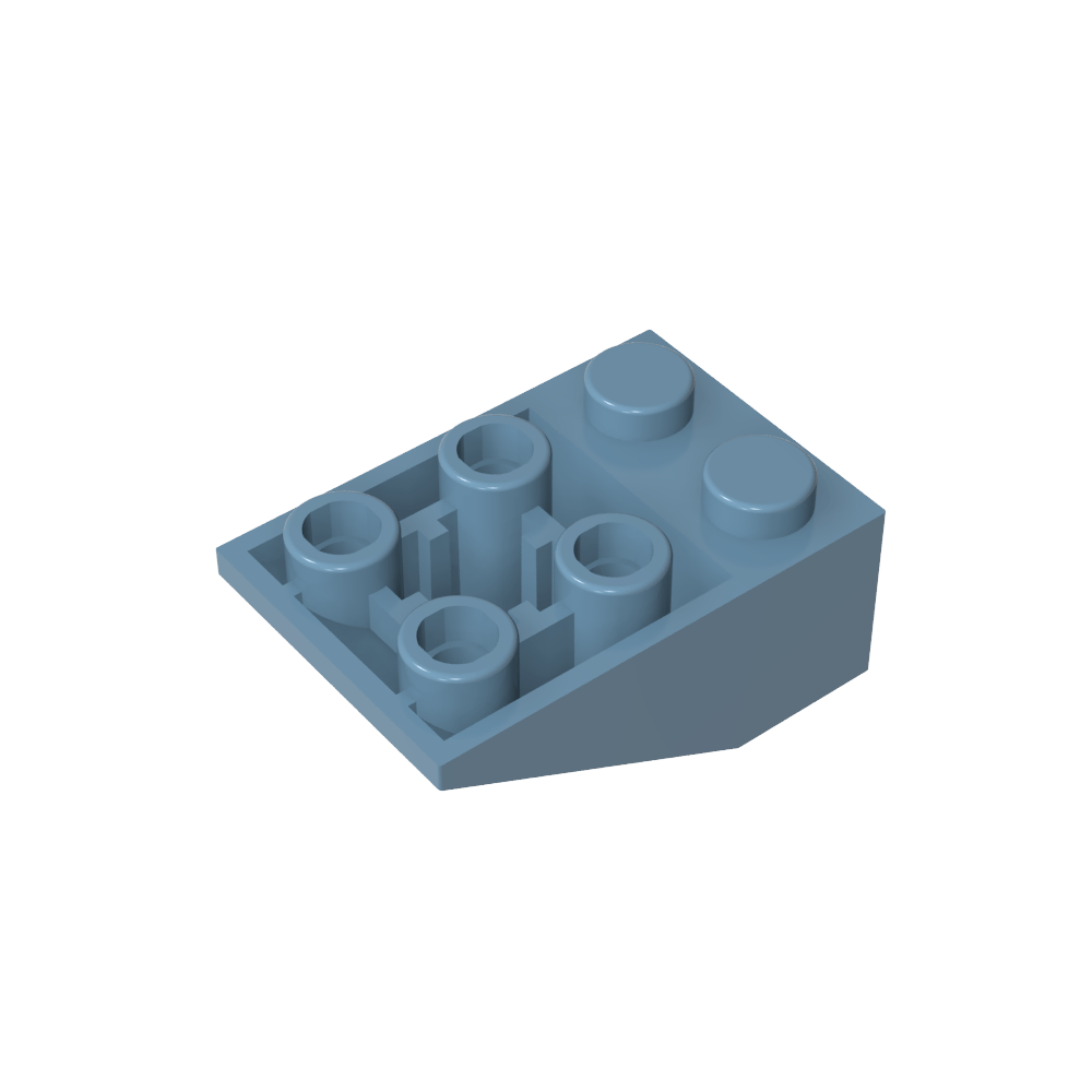 Pendiente invertida 33° 3 x 2 [Sin conexiones entre montantes]-MyGobricksEs