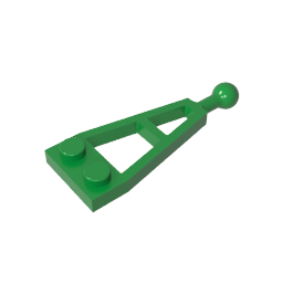 Placa especial 1 x 2 con bola de remolque larga-MyGobricksEs