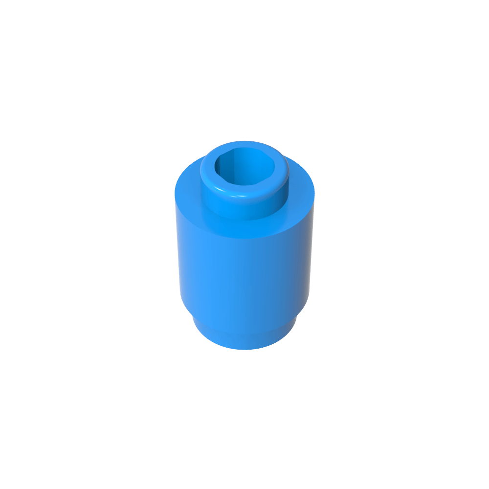 Ladrillo redondo 1 x 1 perno abierto-MyGobricksEs