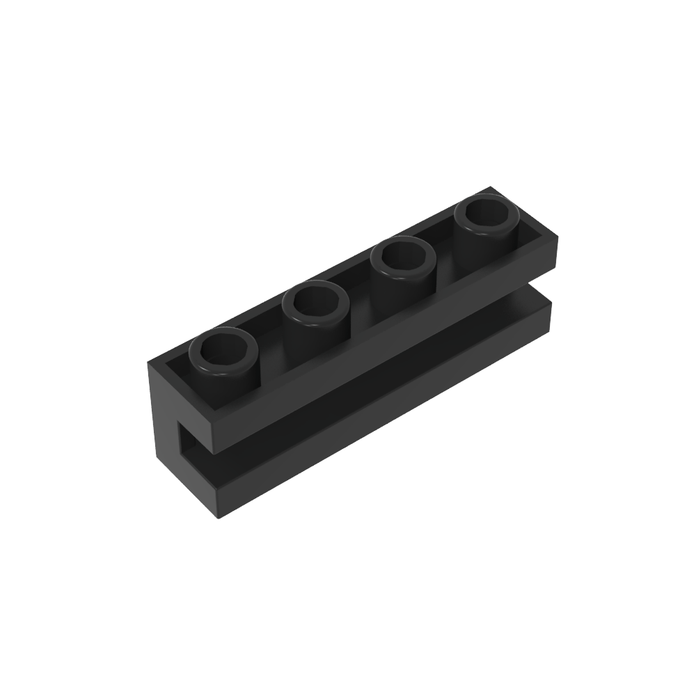 Ladrillo Especial 1 x 4 con Ranura-MyGobricksEs