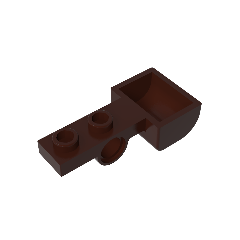 Lanzador, 1 x 4 con placa de 1 x 2 con orificio para pasador y cubo (catapulta)-MyGobricksEs