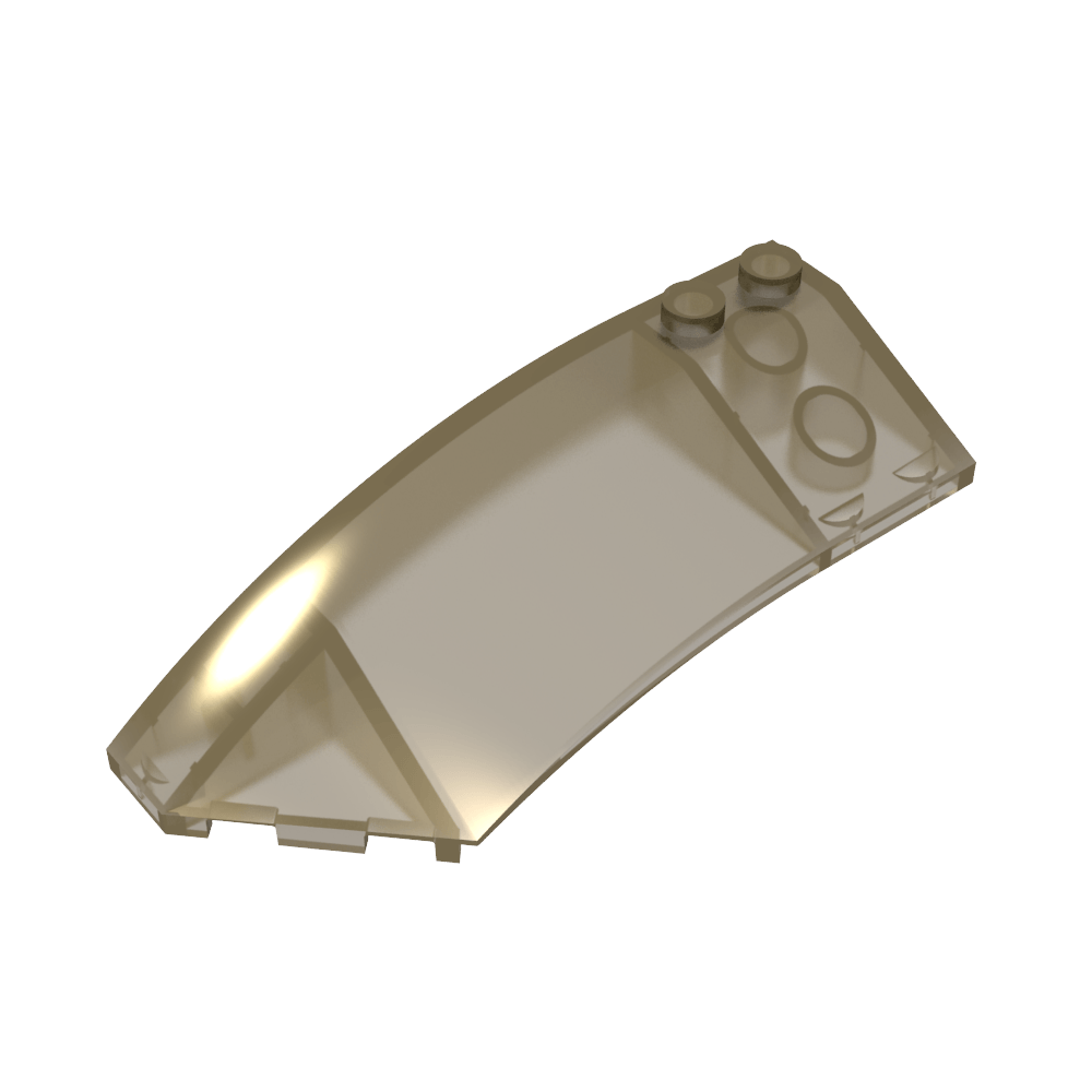 Cuña curva 8 x 3 x 2 abierta izquierda [lisa]-MyGobricksEs