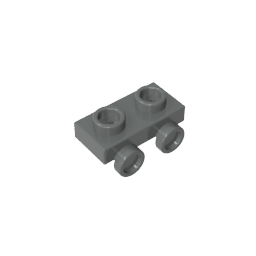 Placa modificada 1 x 2 con 2 puntos salientes-MyGobricksEs