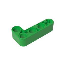 Viga técnica 2 x 4 en forma de L gruesa-MyGobricksEs