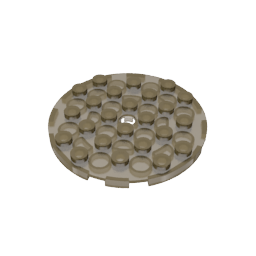 Plato redondo 6 x 6 con agujero-MyGobricksEs