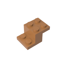 Soporte 3 x 2 x 1 1/3 con pasador inferior-MyGobricksEs