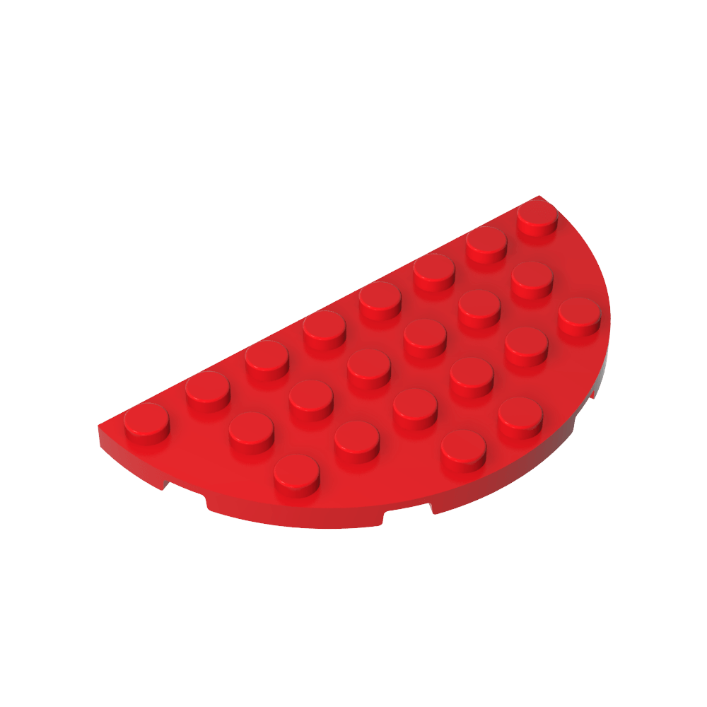Placa Esquina Redonda 4 x 8 Doble-MyGobricksEs