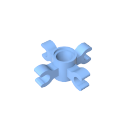 Conector Technic Pin Redondo con 4 Clips-MyGobricksEs