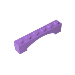 Arco de Ladrillo 1 x 6 Arco Elevado-MyGobricksEs