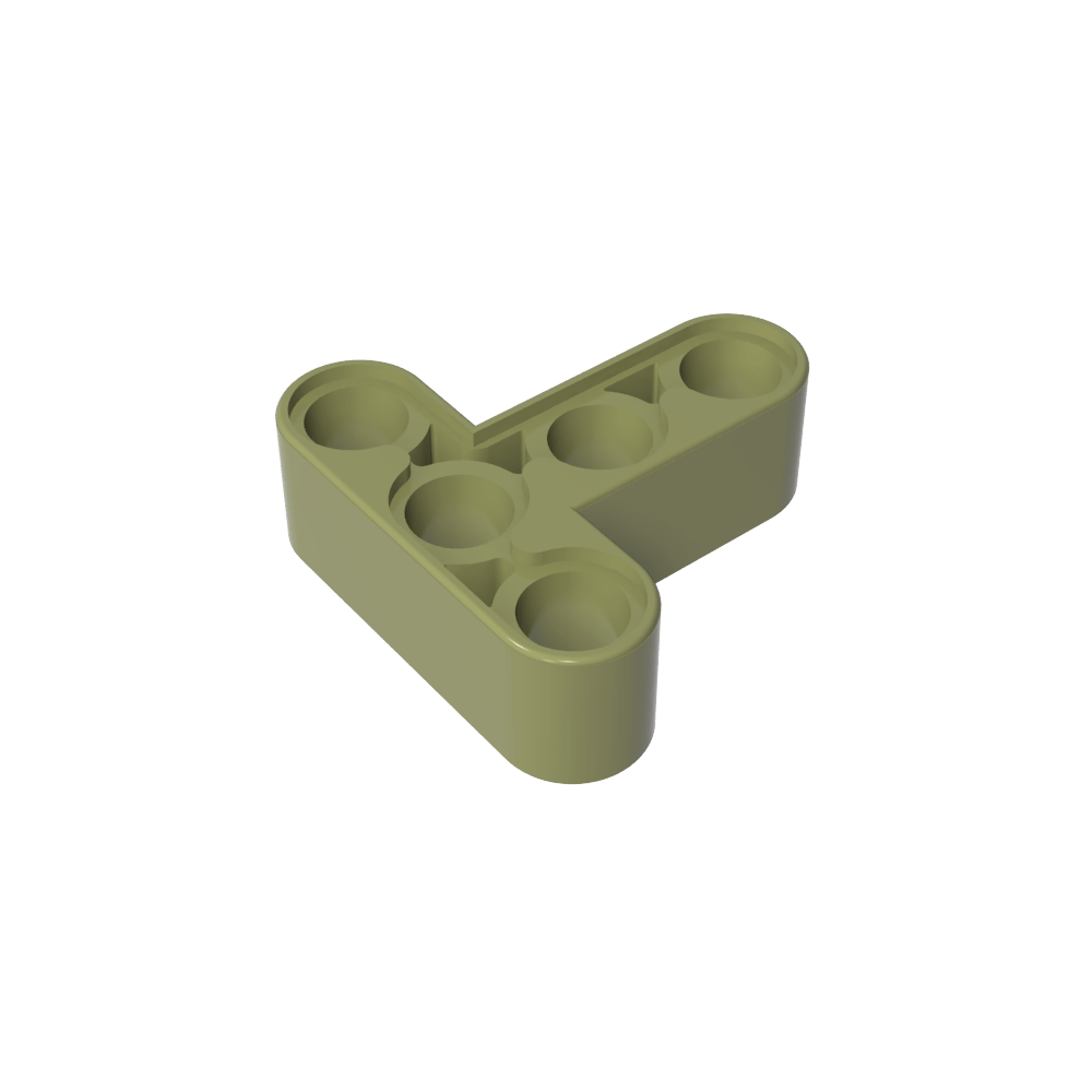 Viga técnica 3 x 3 en forma de T gruesa-MyGobricksEs