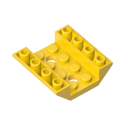 Pendiente Invertida 45° 4 x 4 Doble con 2 Hoyos-MyGobricksEs
