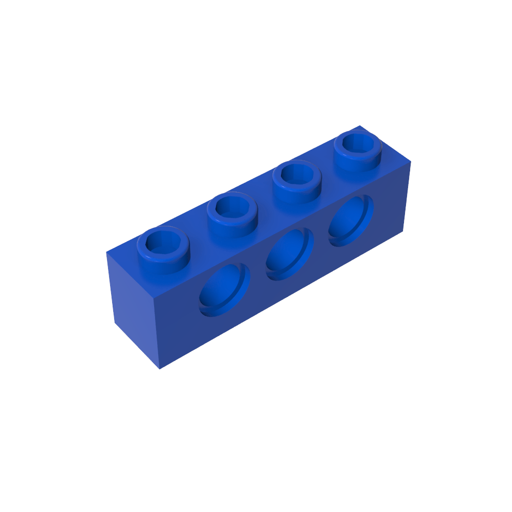 Ladrillo técnico 1 x 4 [3 agujeros]-MyGobricksEs