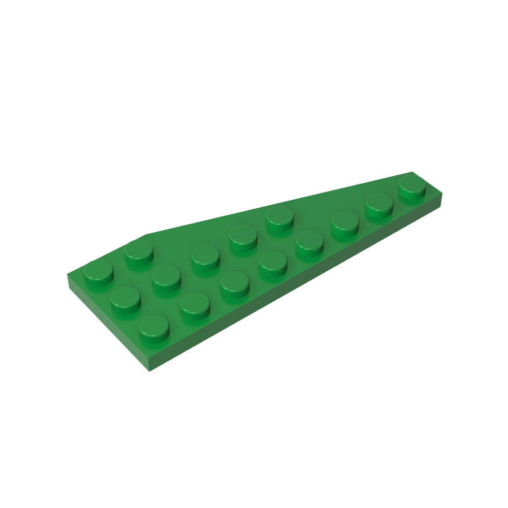 Placa de cuña 8 x 3 izquierda-MyGobricksEs