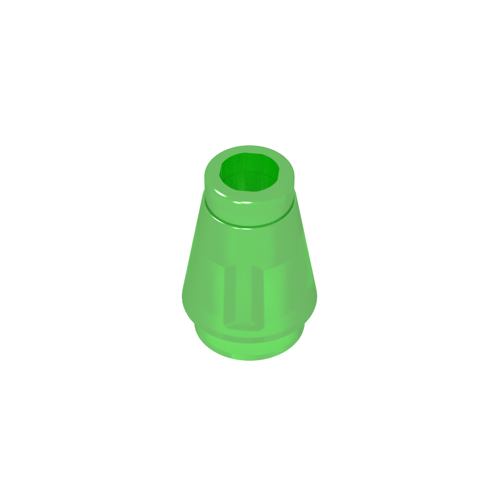 Cono 1 x 1 [Sin ranura superior]-MyGobricksEs