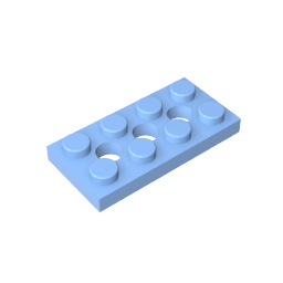 Placa técnica 2 x 4 [3 agujeros]-MyGobricksEs