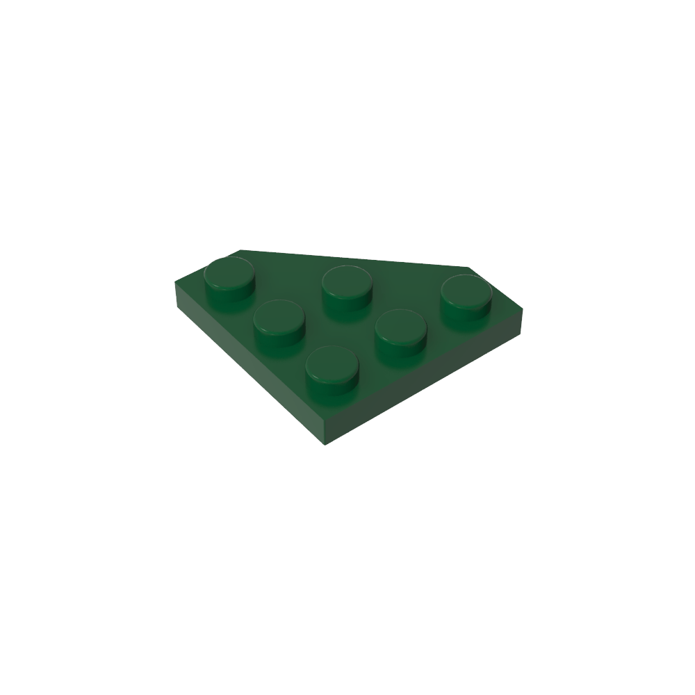 Placa de cuña de 3 x 3 esquinas cortadas-MyGobricksEs