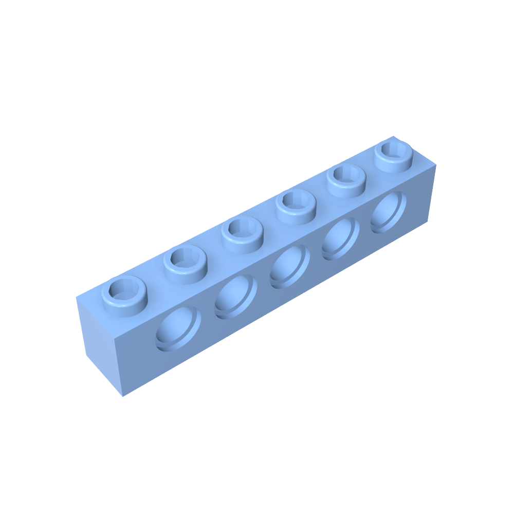 Ladrillo técnico 1 x 6 [5 agujeros]-MyGobricksEs