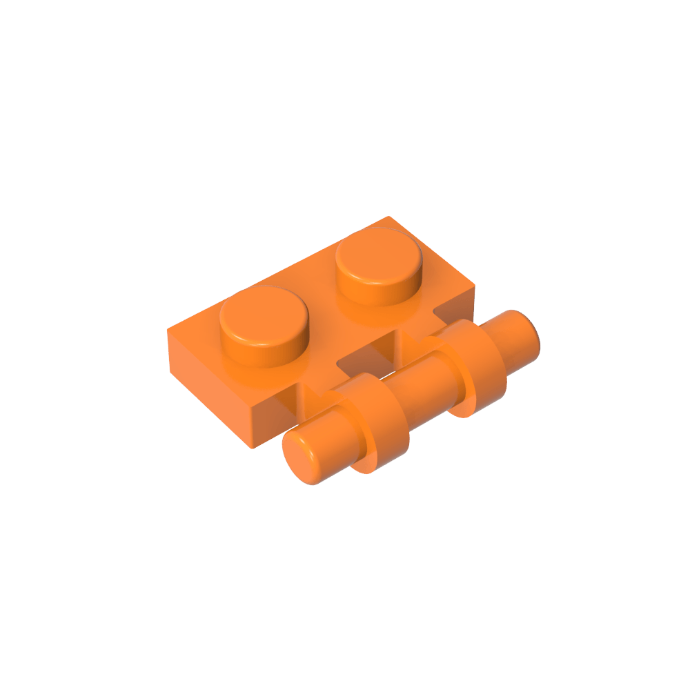 Placa especial 1 x 2 asas laterales [extremos libres]-MyGobricksEs