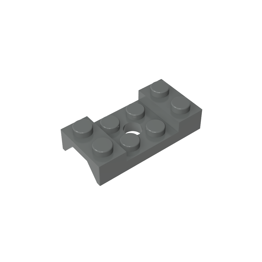 Paso de rueda, guardabarros 2 x 4 tachonado con orificio-MyGobricksEs