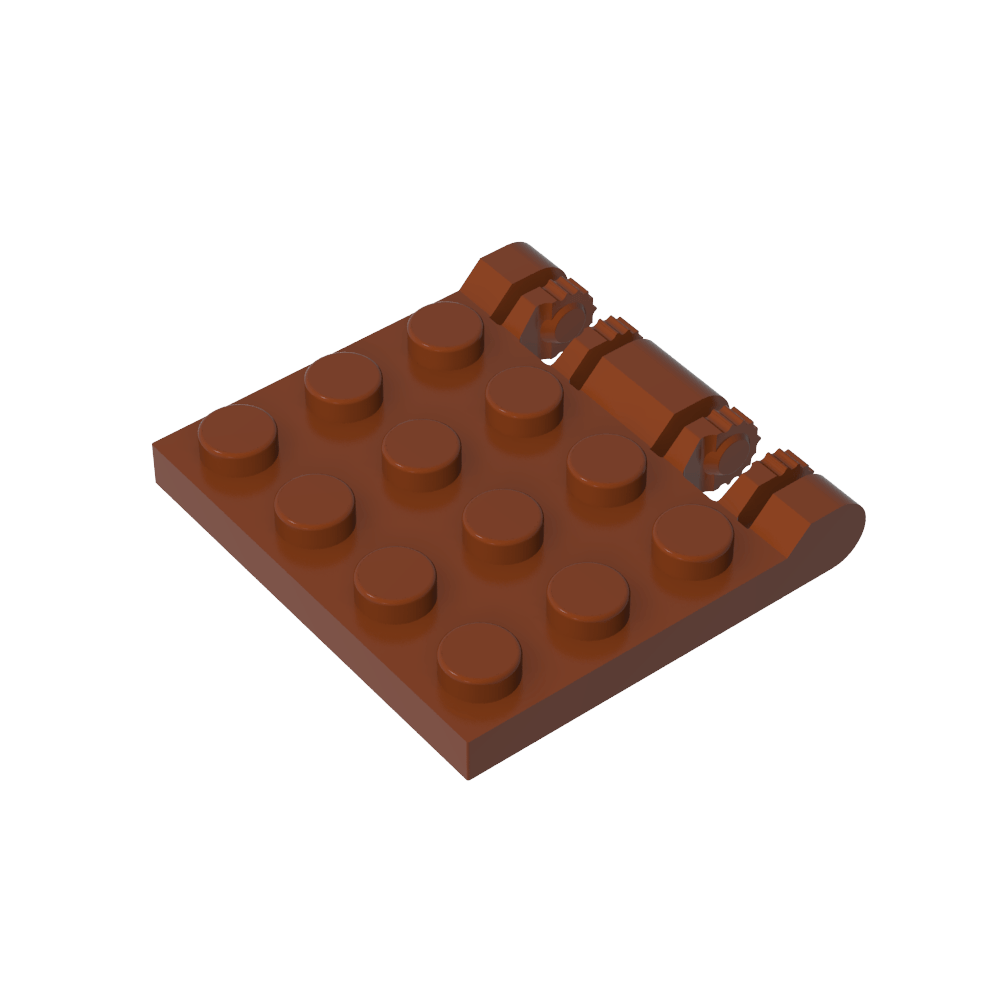 Placa de bisagra 3 x 4 con bloqueo doble de 2 dedos-MyGobricksEs