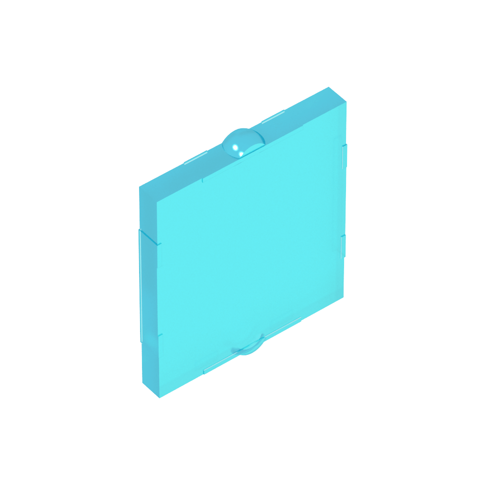 Vidrio para ventana 1 x 2 x 2 plano-MyGobricksEs