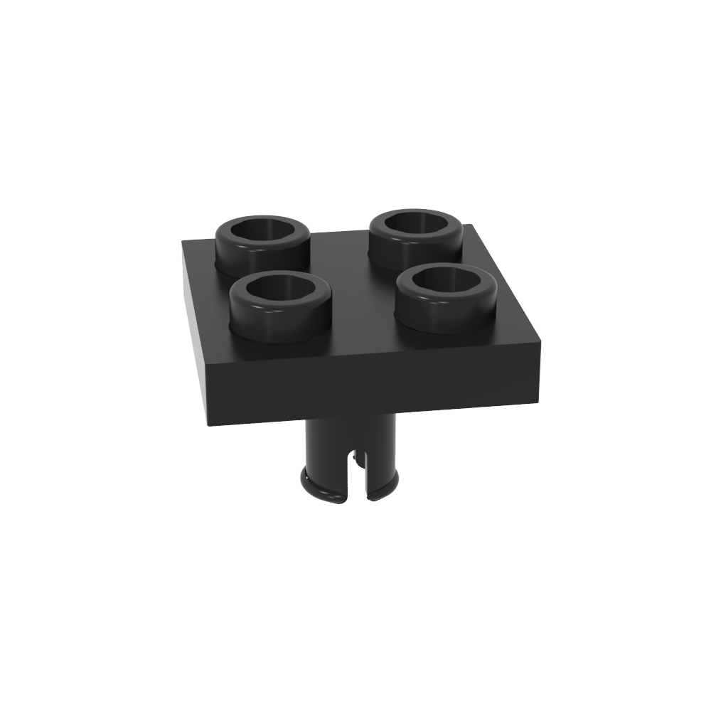Placa Especial 2x2 con Pasador en la Parte Inferior-MyGobricksEs