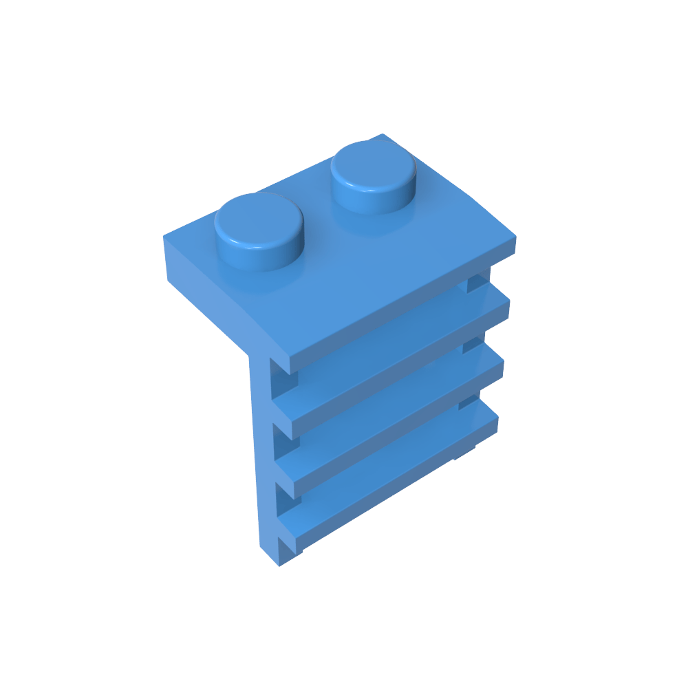 Placa Especial 1 x 2 con Escalera-MyGobricksEs