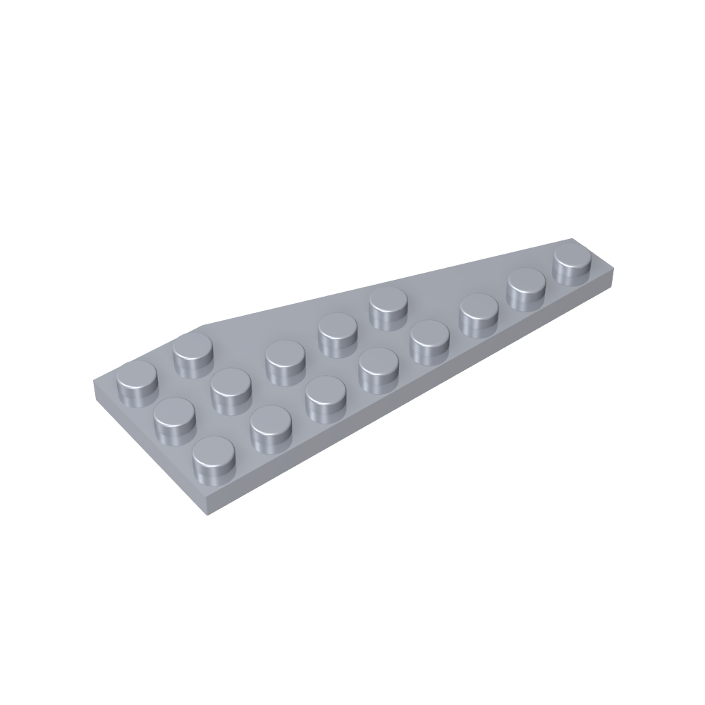 Placa de cuña 8 x 3 izquierda-MyGobricksEs