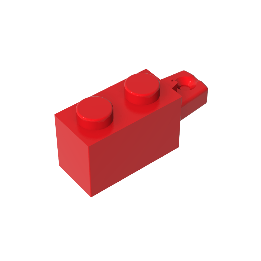 Bisagra de ladrillo 1 x 2 con bloqueo de 1 dedo en el extremo horizontal-MyGobricksEs