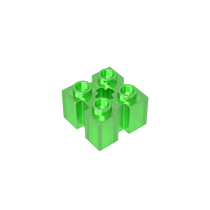 Ladrillo Especial 2 x 2 con Ranuras y Hueco para Eje-MyGobricksEs