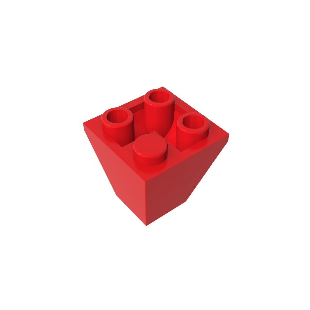 Pendiente Invertida 45° 2 x 2 Doble Convexa-MyGobricksEs