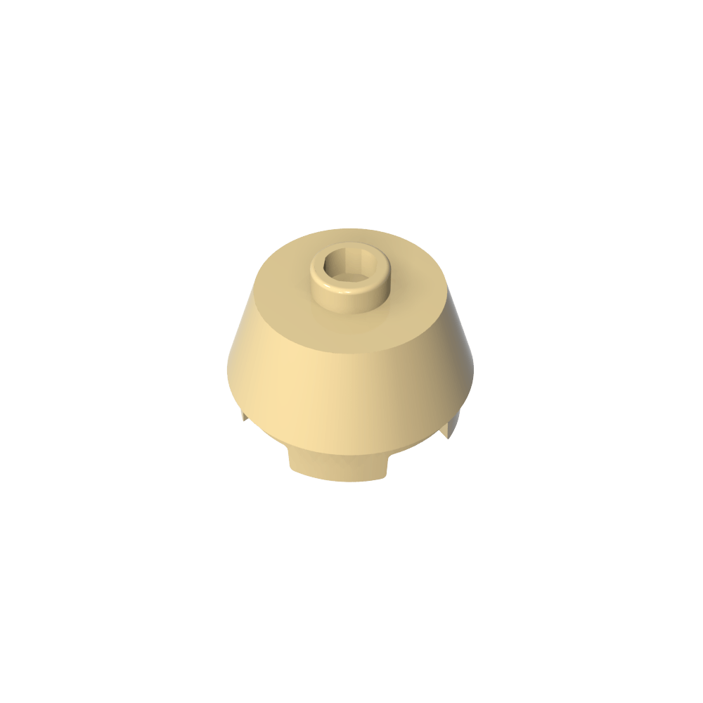 Ladrillo redondo 2 x 2 cono truncado-MyGobricksEs
