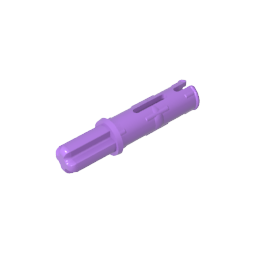 Pasador de eje Technic 3L con crestas de fricción longitudinales y eje 1L-MyGobricksEs