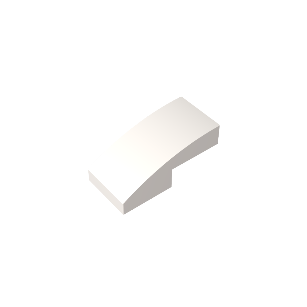 Pendiente curva 2 x 1 sin montantes [1/2 arco]-MyGobricksEs