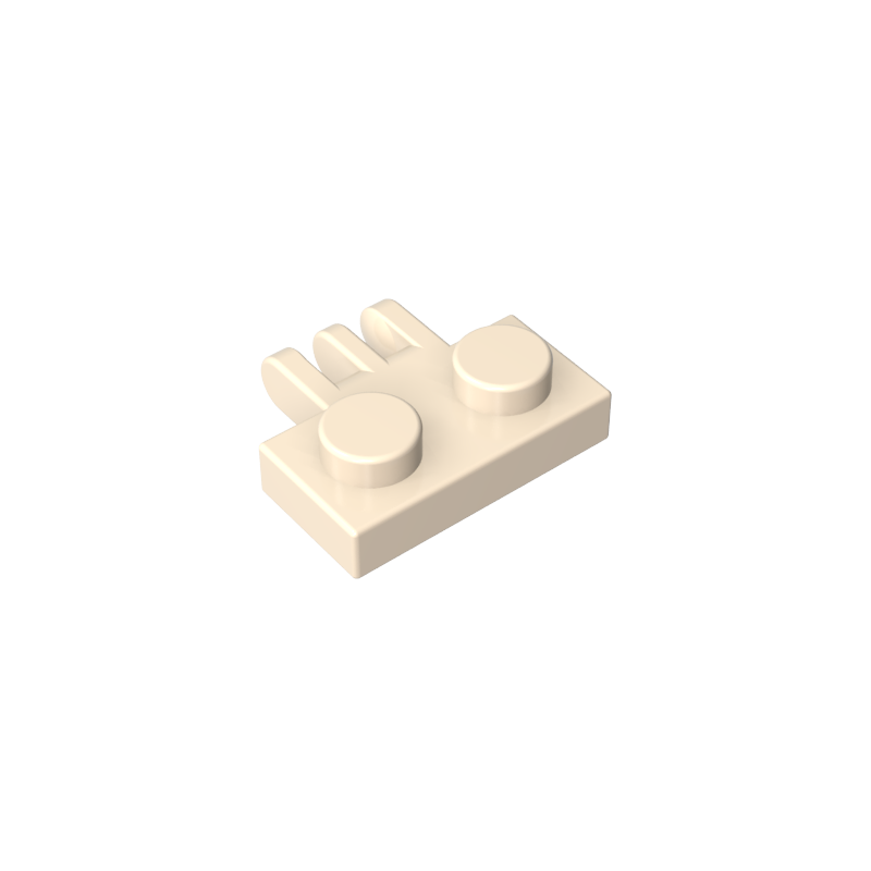 1x2 Con Una Placa De Bisagra De Tres Dedos En Un Lado.