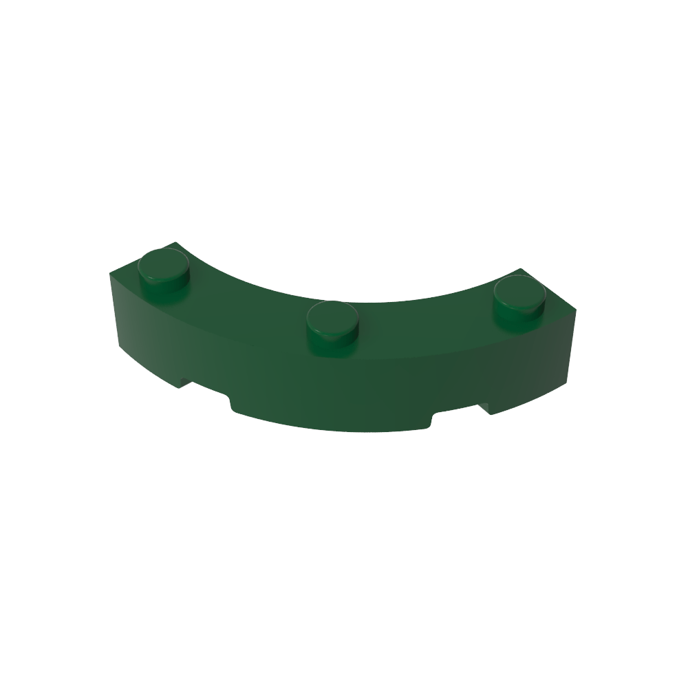 Ladrillo de esquina redonda de 4 x 4 Macaroni de ancho con 3 montantes-MyGobricksEs