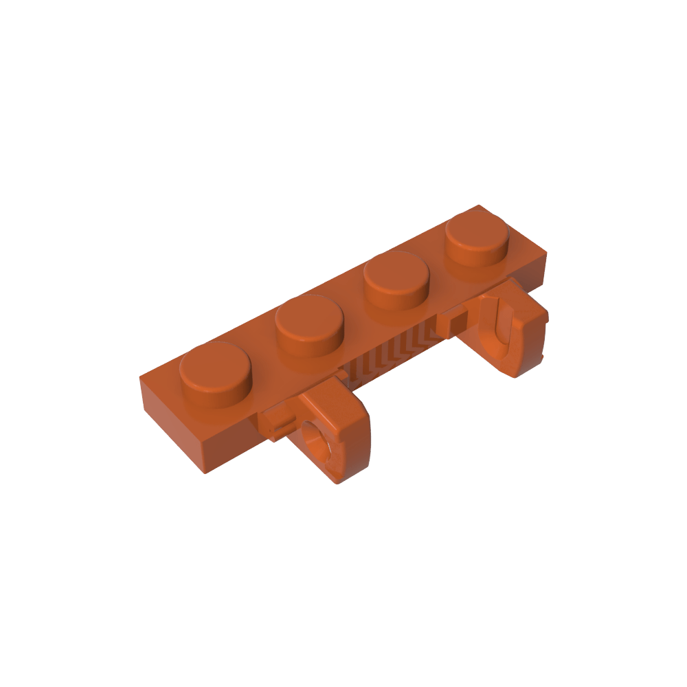 Placa de bisagra 1 x 4 Bloqueo doble 1 dedo-MyGobricksEs