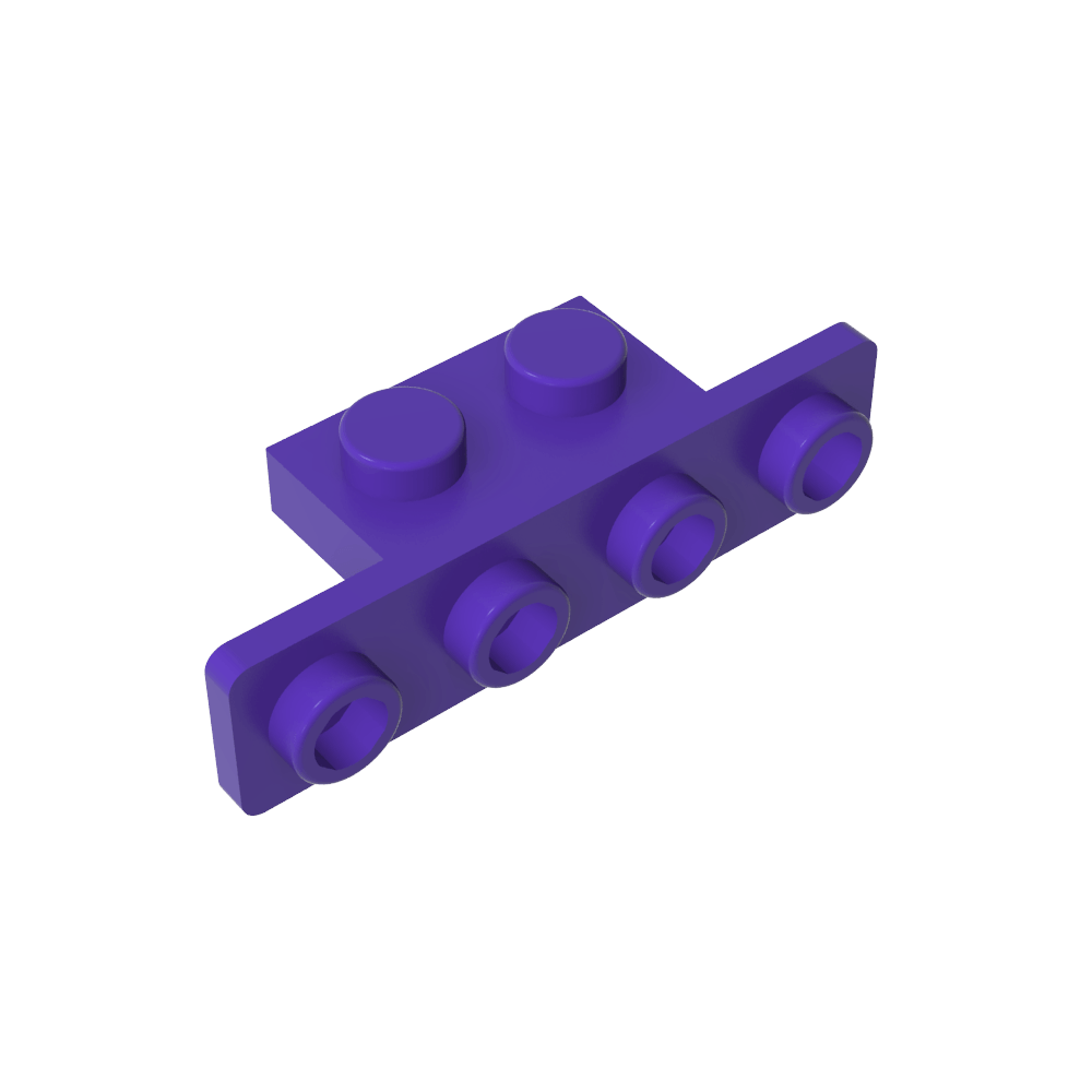 Soporte 1 x 2 - 1 x 4 [Esquinas redondeadas]-MyGobricksEs