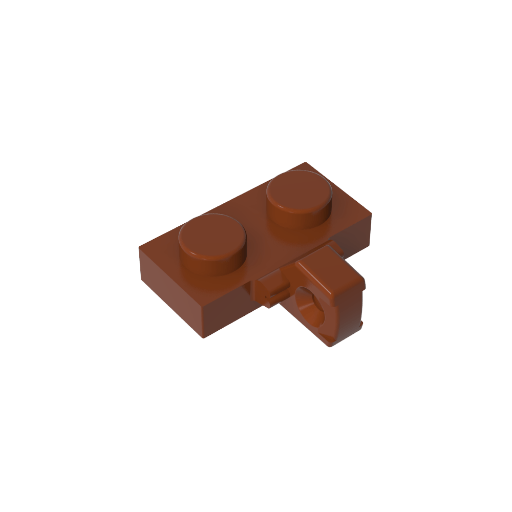 Placa de bisagra 1 x 2 con bloqueo con 1 dedo en el lateral, sin ranura-MyGobricksEs