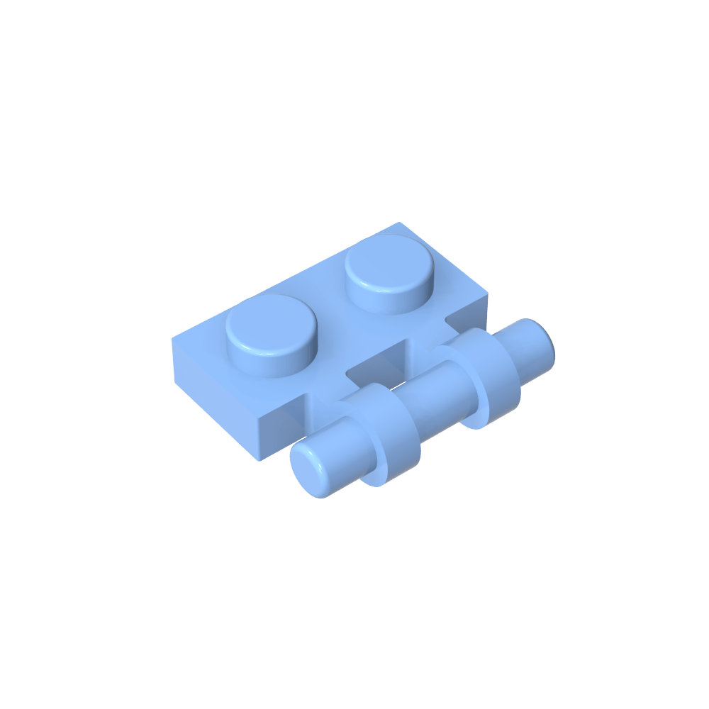 Placa especial 1 x 2 asas laterales [extremos libres]-MyGobricksEs