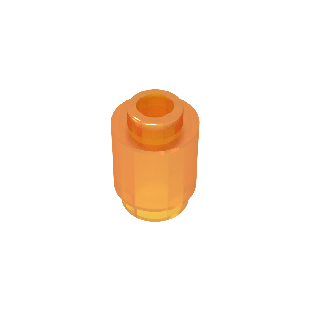 Ladrillo redondo 1 x 1 perno abierto-MyGobricksEs