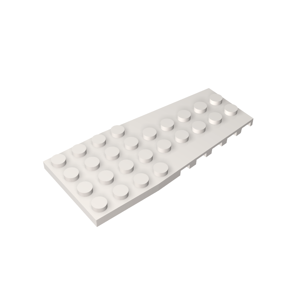 Placa de cuña de 4 x 9 con muescas para pernos-MyGobricksEs