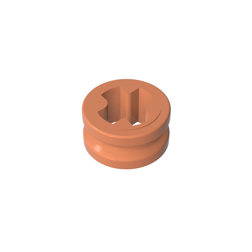 Casquillo Technic 1/2 Liso con Orificio para Eje Reducido-MyGobricksEs