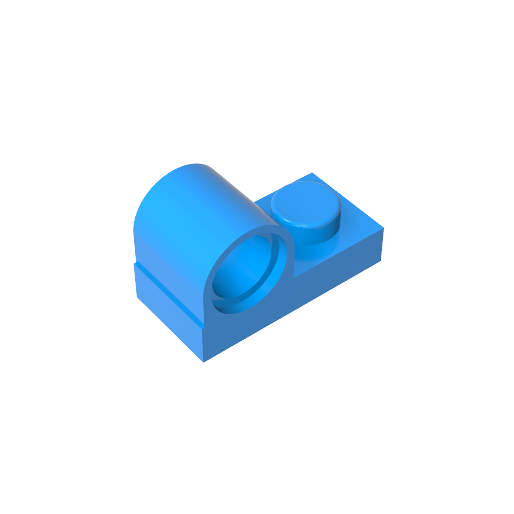 Placa especial 1 x 2 con orificio para pasador en la parte superior-MyGobricksEs