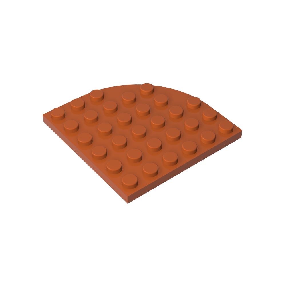 Placa de esquina redonda 6 x 6-MyGobricksEs