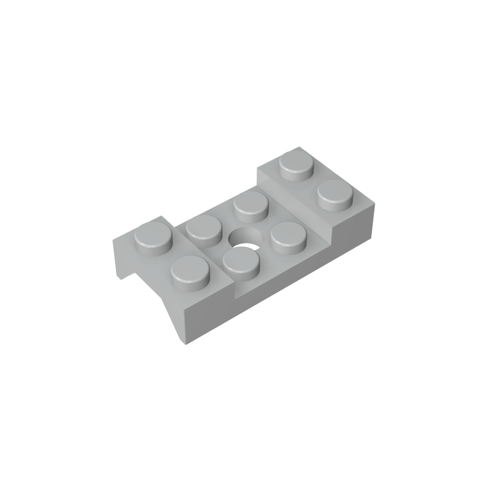 Paso de rueda, guardabarros 2 x 4 tachonado con orificio-MyGobricksEs