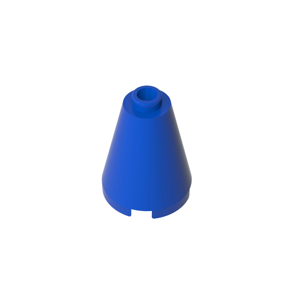 Cono 2 x 2 x 2 con perno abierto bloqueado-MyGobricksEs