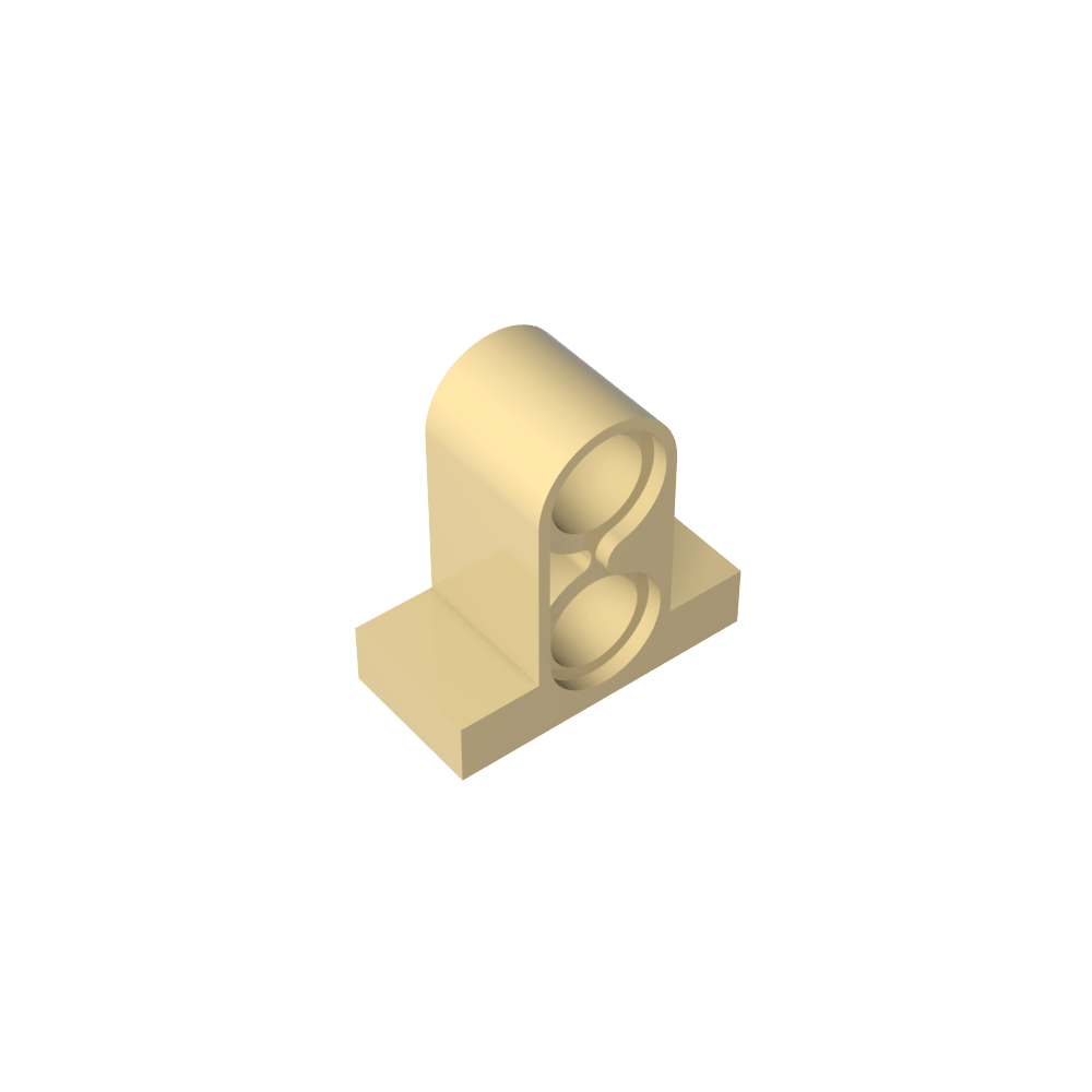 Placa de conector Technic Pin 1 x 2 x 1 2/3 [Dos orificios en la parte superior]-MyGobricksEs