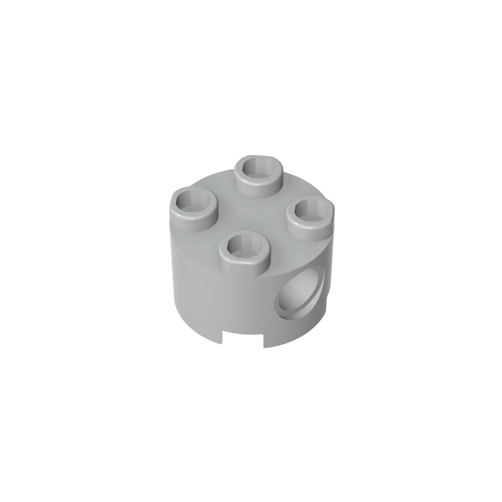 Ladrillo redondo 2 x 2 con agujeros para pasadores-MyGobricksEs